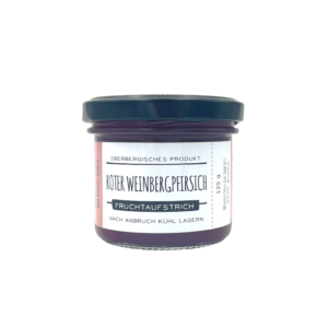 Fruchtaufstrich Roter Weinbergpfirsich, Königskind