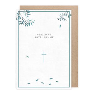 Doppelkarte Herzliche Anteilnahme von Sophia Drescher