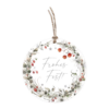 Geschenkanhänger mit Band Weihnachtskranz von Sophia Drescher
