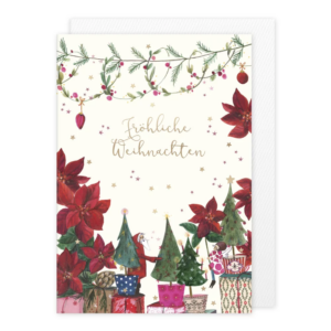 Doppelkarte Weihnachtstrubel von Silke Leffler