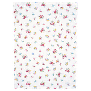 GreenGate Tea Towel Elena petit white