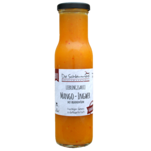 BBQ-Lieblingssauce Mango & Ingwer, mit braunem Rum