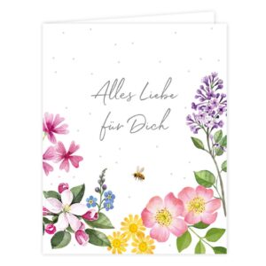 Geschenkanhänger Blumenwiese von Maria Over