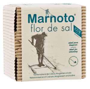 Flor de Sal in der Wellpappschachtel