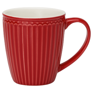 GreenGate Tasse mit Henkel Alice red